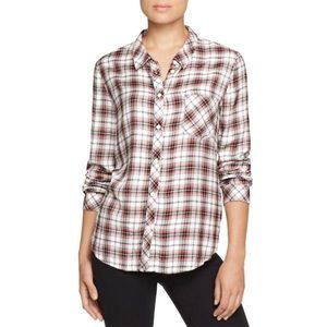 Sanctuary Tailored Boyfriend Shirt Lucien Plaid